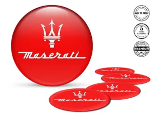 Maserati Rademblem Ausgabe Premium Gewölbte Aufkleber